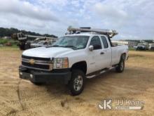 2012 Chevrolet Silverado 2500HD 4x4 Extended-Cab Pickup Truck Jump To Start, Runs, Moves, Front Winc