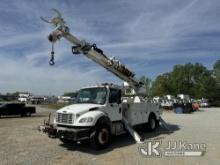 Altec DC47-BR, Digger Derrick rear mounted on 2017 Freightliner M2 106 4x4 Utility Truck Runs, Moves