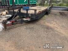 (Magnolia, TX) 2017 Texas Pride Tri-Axle Tagalong Equipment Trailer Stands and Rolls