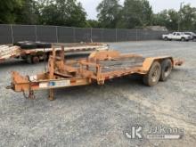 (China Grove, NC) 2010 Hudson 7-Ton T/A Tagalong Trailer Axle Damage, Decking Damage