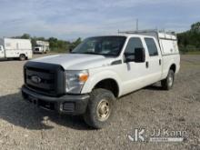2015 Ford F250 4x4 Crew-Cab Pickup Truck Runs & Moves, Body Damage, Engine Noise, Cracked Windshield