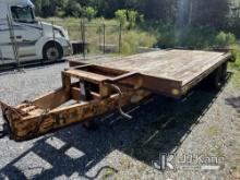 1995 Hudson T/A Tagalong Equipment Trailer Worn & Broken Deck Boards, Rust & Body Damage, Seller Sta