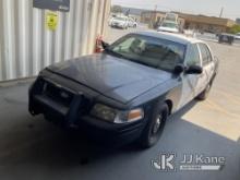 2011 Ford Crown Victoria Police Interceptor 4-Door Sedan Runs & Moves, Paint Damage