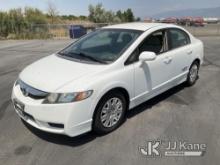 2009 Honda Civic GX 4-Door Sedan Runs & Moves) (Airbag, ABS, & Brake Light On, Bad Paint