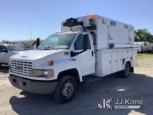 (Bellport, NY) 2007 GMC C5500 Enclosed High-Top Service Truck Runs & Moves, Body & Rust Damage) (Rem