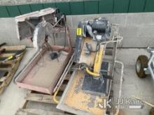 (Salt Lake City, UT) 2 Tile saws NOTE: This unit is being sold AS IS/WHERE IS via Timed Auction and