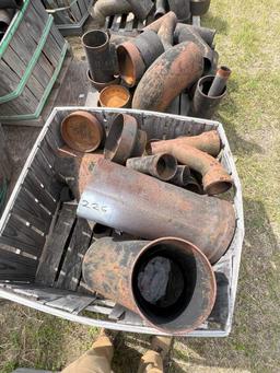 (2) PALLETS OF MISCELLANEOUS STEEL COATED PIPE & PIPE FITTINGS