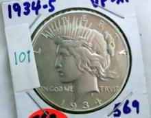 1934S Peace Dollar