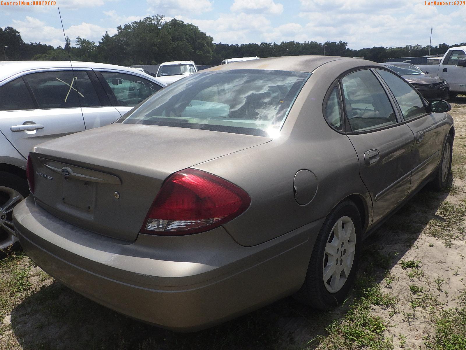 5-06229 (Cars-Sedan 4D)  Seller: Florida State C&F-D.C.F. 2007 FORD TAURUS