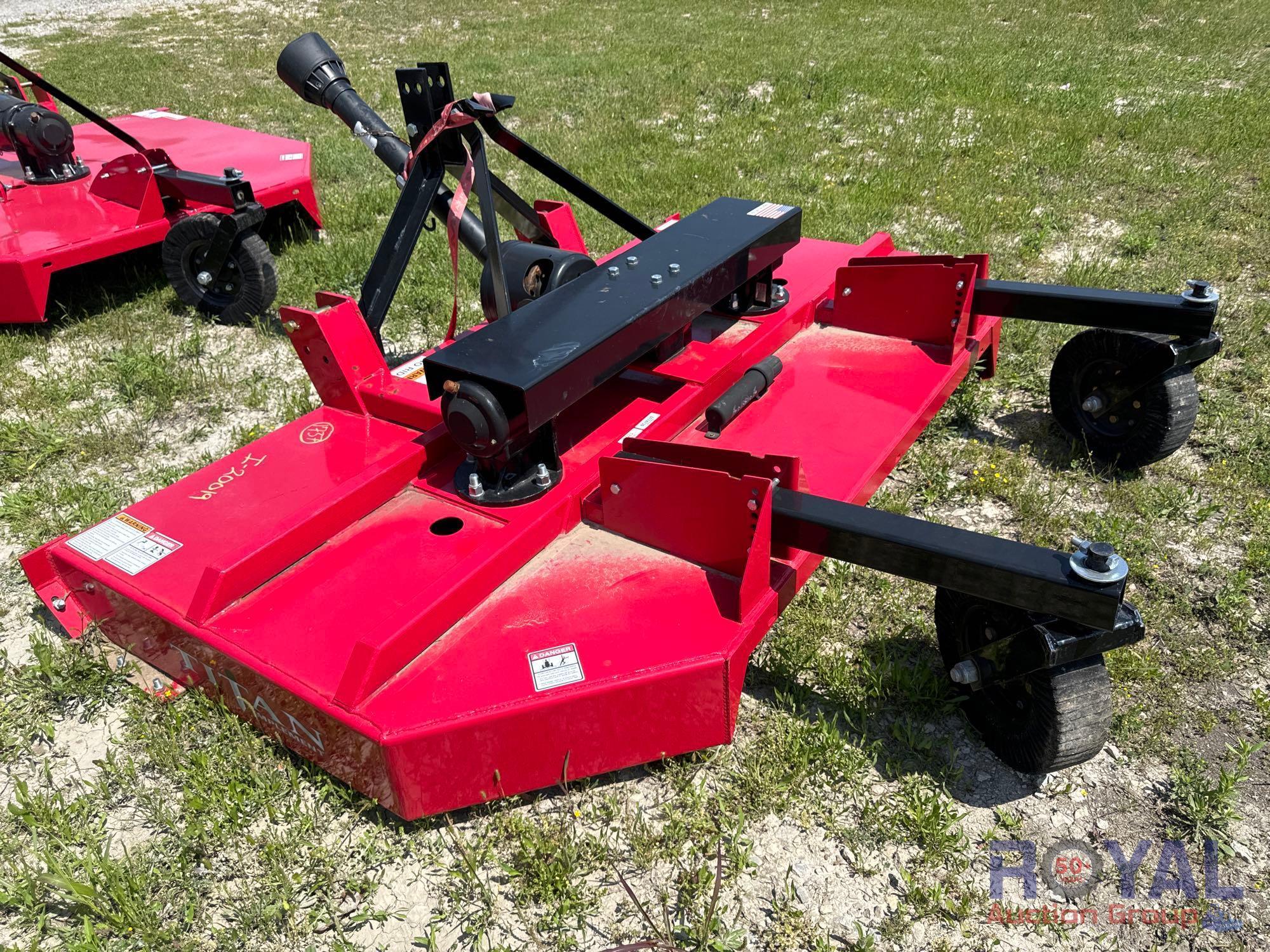 Unused Titan 96in Double Drive 3 Point Hitch Brush Mower 3-Point Attachment