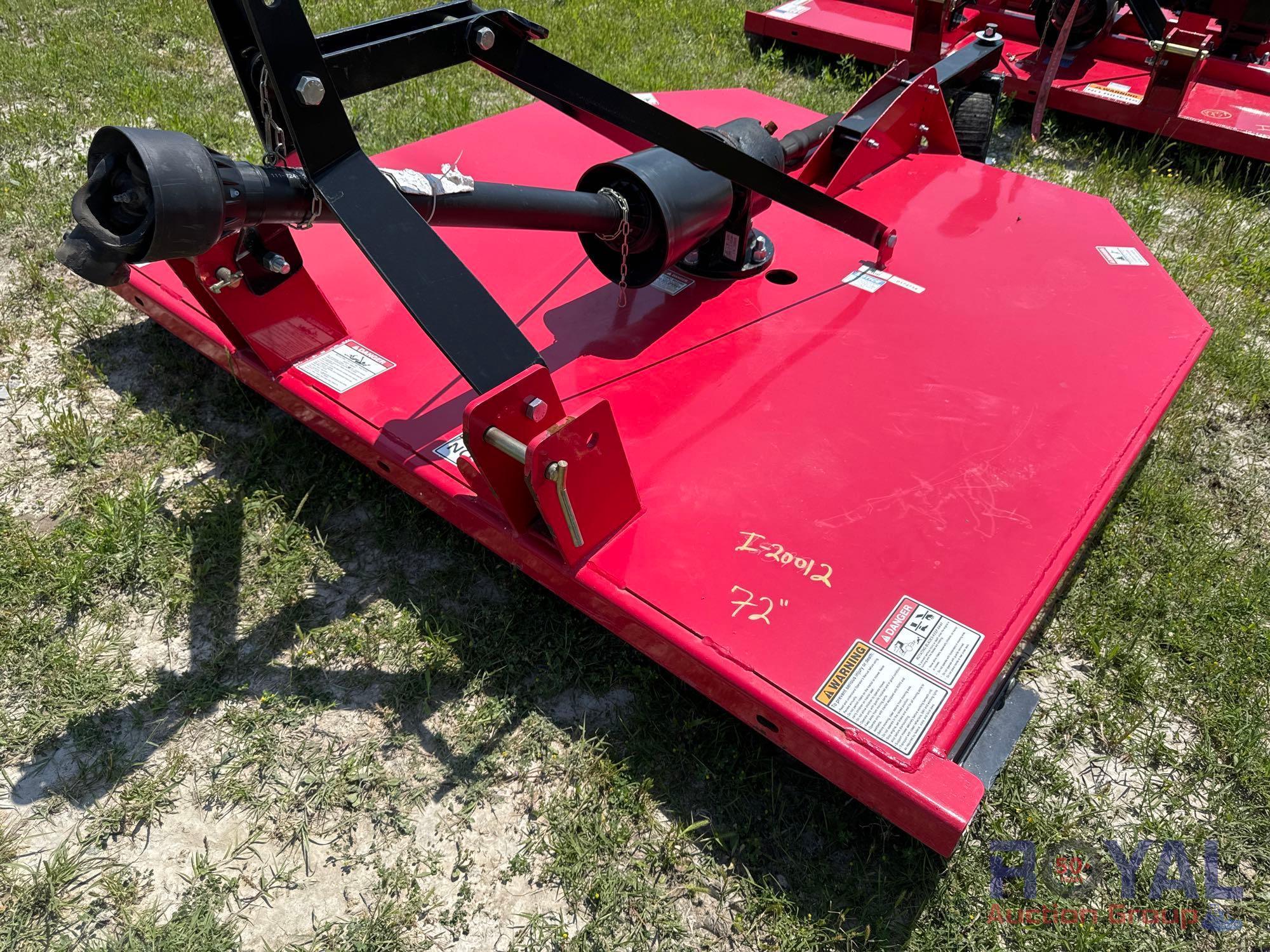 Unused Titan 72in 3 Point Hitch Brush Mower 3-Point Attachment