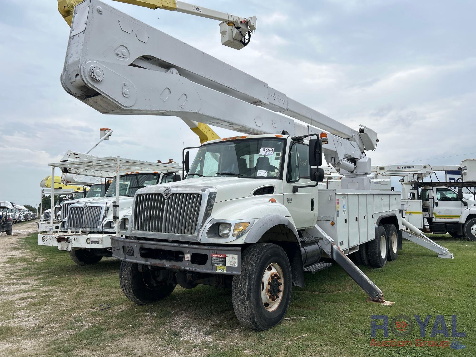 2007 International 7400 6x6 Altec A77T 77FT Bucket Truck