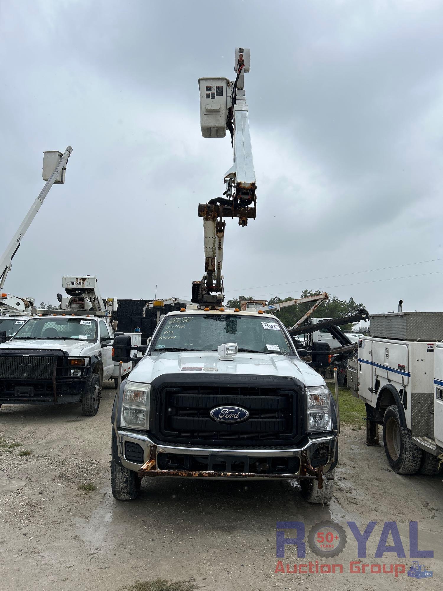 2011 Ford F550 4x4 Altec AT40M Material Handler Bucket Truck
