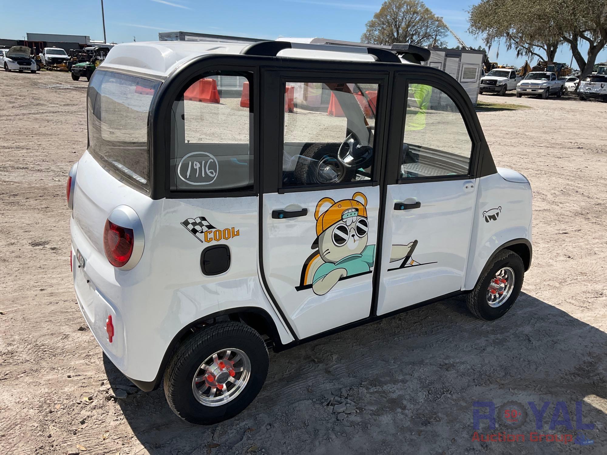 2024 Meco M-F Electric 60V 4-Door Mini Car Enclosed Cart
