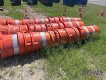 Lot of 10 Traffic Barrels