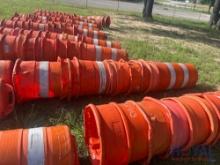 Lot of 10 Traffic Barrels