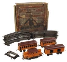 Toy Lionel Electric Train Set, 4-pc passenger cars & engine plus track & ba