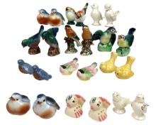 Salt & Pepper Shakers (12 Sets) Bird, Ucagco Ceramics-japan Goldfinch, Unma