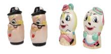 Salt & Pepper Shakers (2 Sets) Enesco Imports-japan Mr. & Mrs. Humpty Dumpt