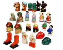 Salt & Pepper Shakers (12 Sets) Asian, Victoria Ceramics-japan, Enesco Impo