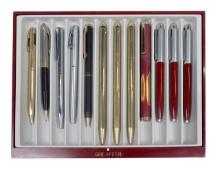 12 Sheaffer Pencils & Pens, 8 White Dot & 4 Non, In Various Styles And Cond