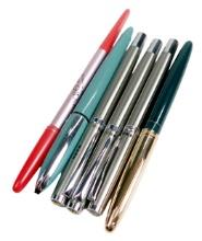 6 Fountain Pens, 3 Hero 715 Stainless Hooded Nib (never Inked), A Hero 51 S