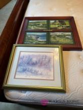 2- framed decorative pictures B3