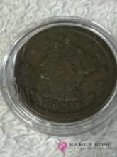 1853 Braided hair, large cent