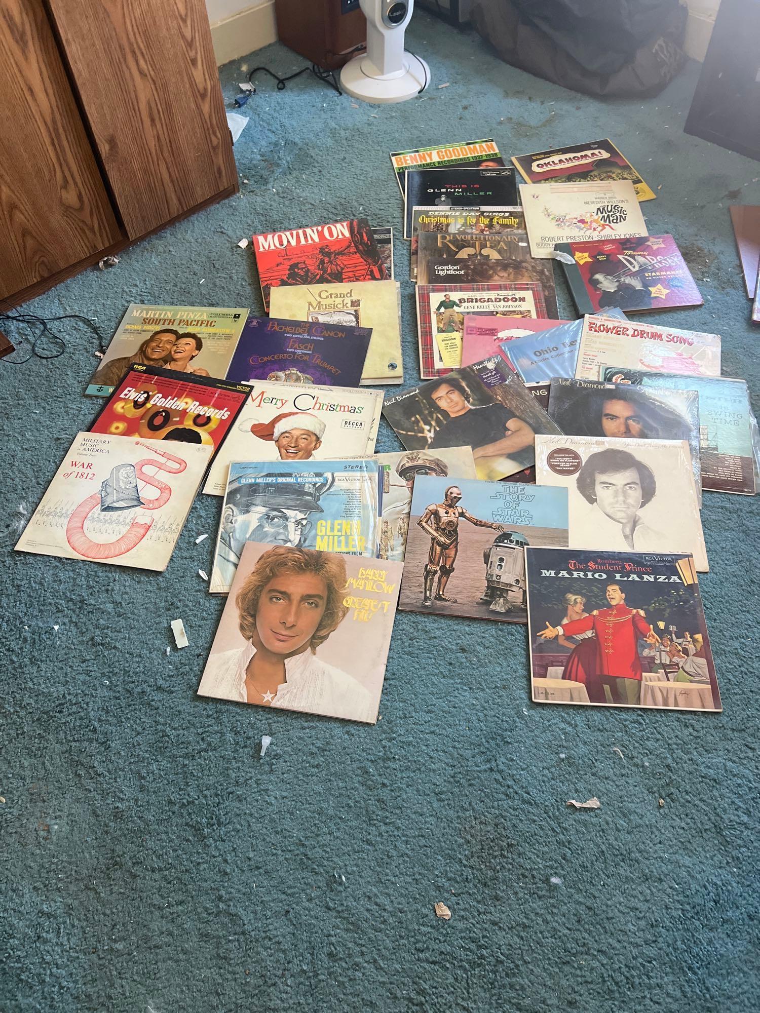 30+ Records lot - upstairs