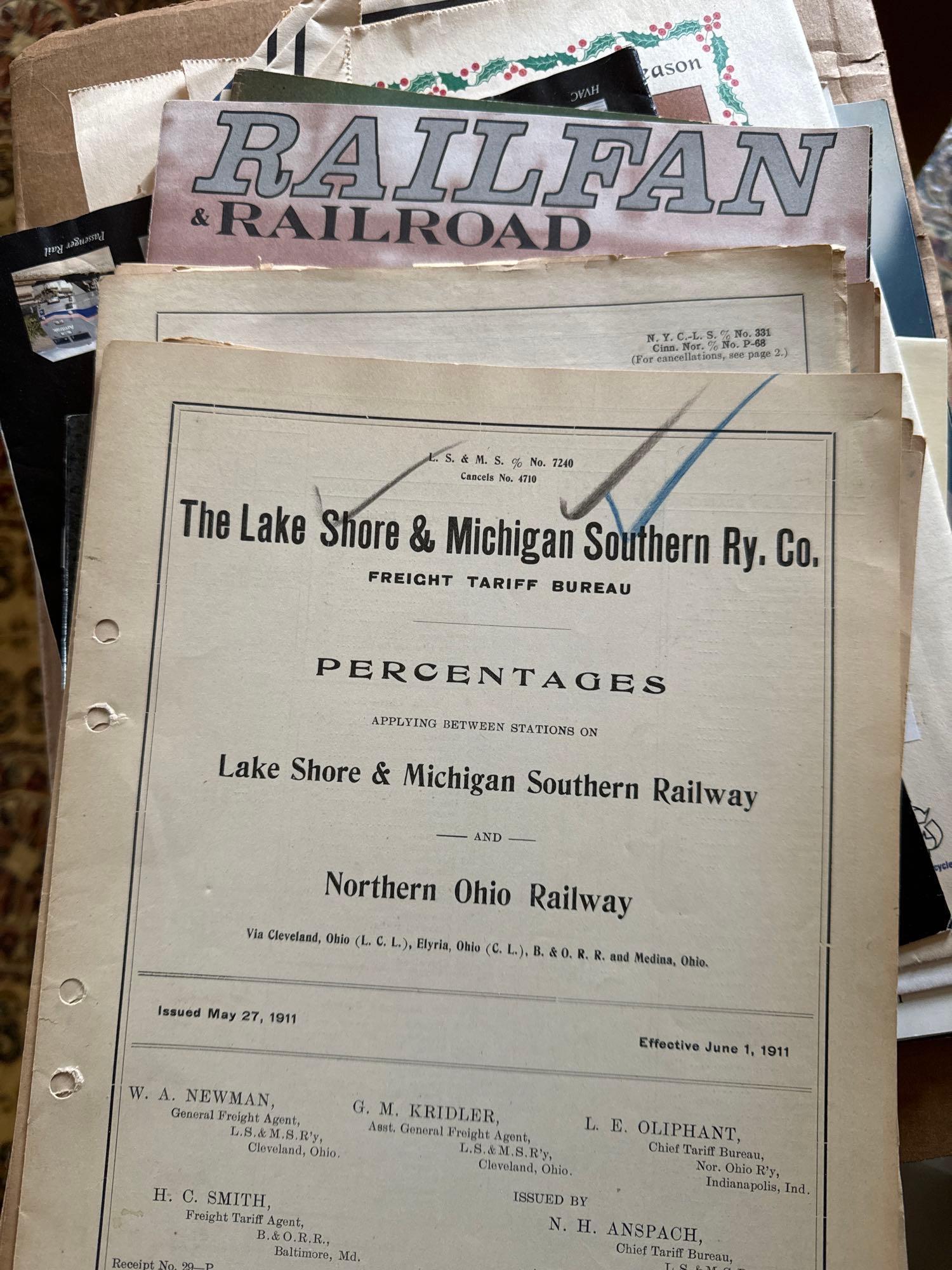 railroad maps/books/postcards