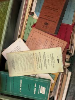 Suitcase full of railroad material. (upstairs)