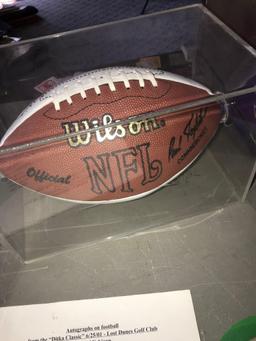 Super Bowl XX15 year bears reunion autographed football