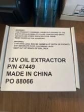 12 V oil extractor and heat gun