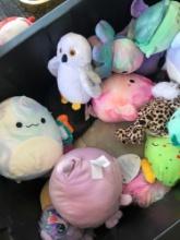 Assorted stuffed animals - Angry Birds and others