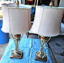 pair of lamps 30 inch tall