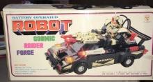 battery operated robot cosmic raider force