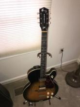 harmony rocket electric guitar with stand