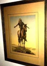"The Lone Indian" signed