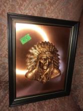 Copper Indian picture 13 in x16 in-office