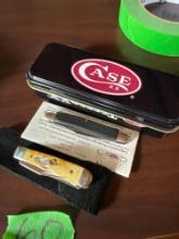 Case and Frontier pocket knives - office