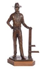 Kevin Edwin Pettelle (American, 20th Century) Bronze Sculpture
