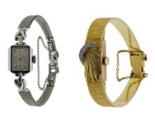 14k Yellow Gold and Diamond Surprise Wristwatch