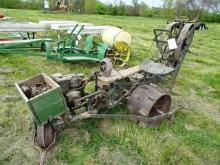 ANTIQUE 2 ROW SELF PROPELLED MECHANICAL PLANTER, 8HP ENGINE