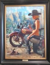 DAVID UHL MOTORCYCLE ART, "PICK YOUR POISON
