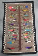 VINTAGE NAVAJO RUG-  TREE OF LIFE