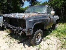 1984 Chevy Pickup, s/n 1GCEK14HEF329809: Brown