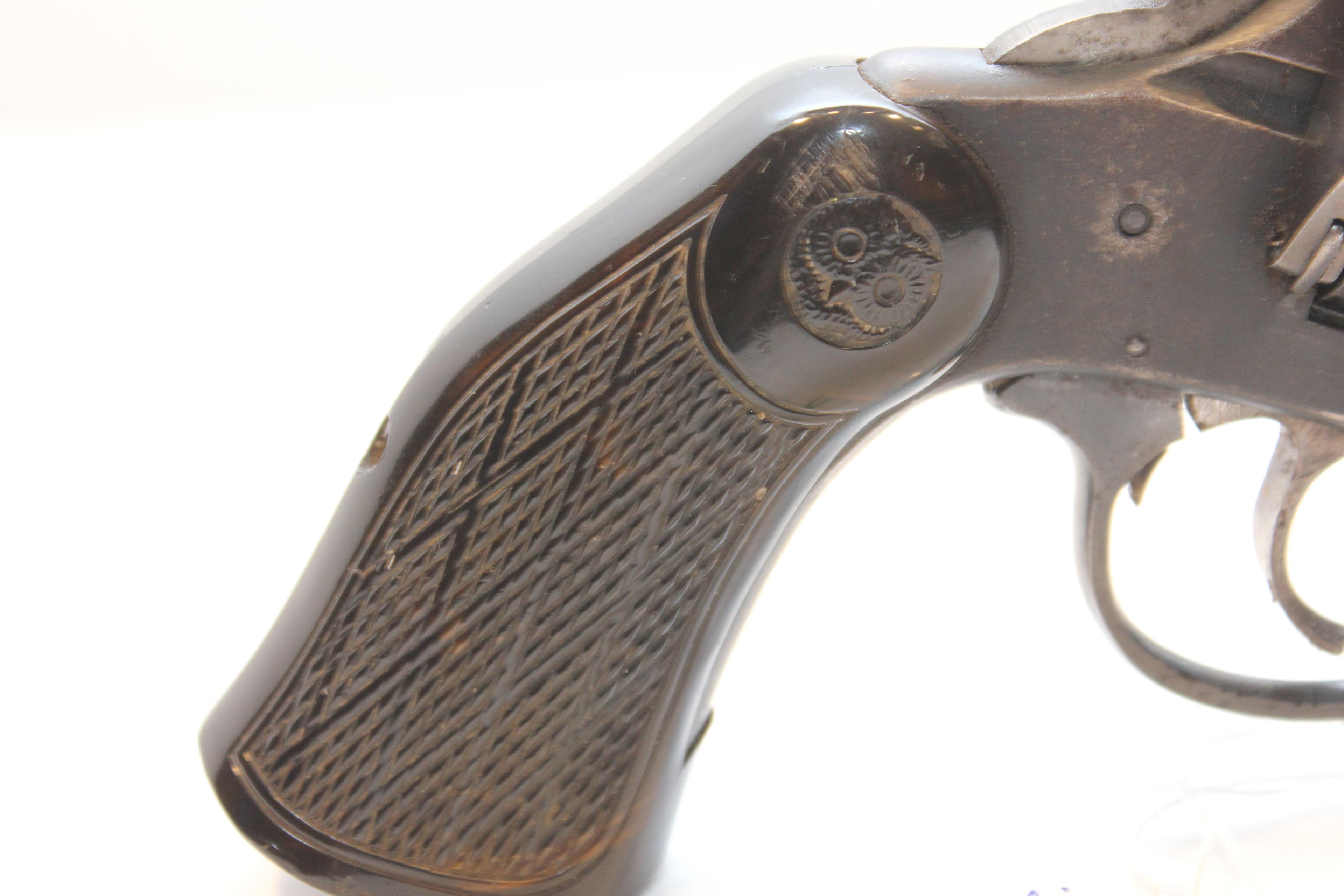 Iver Johnson Model 55A .22 LR Double Action 9-Shot Revolver w/4-1/2" BBL and Bakelite Grips; SN H790