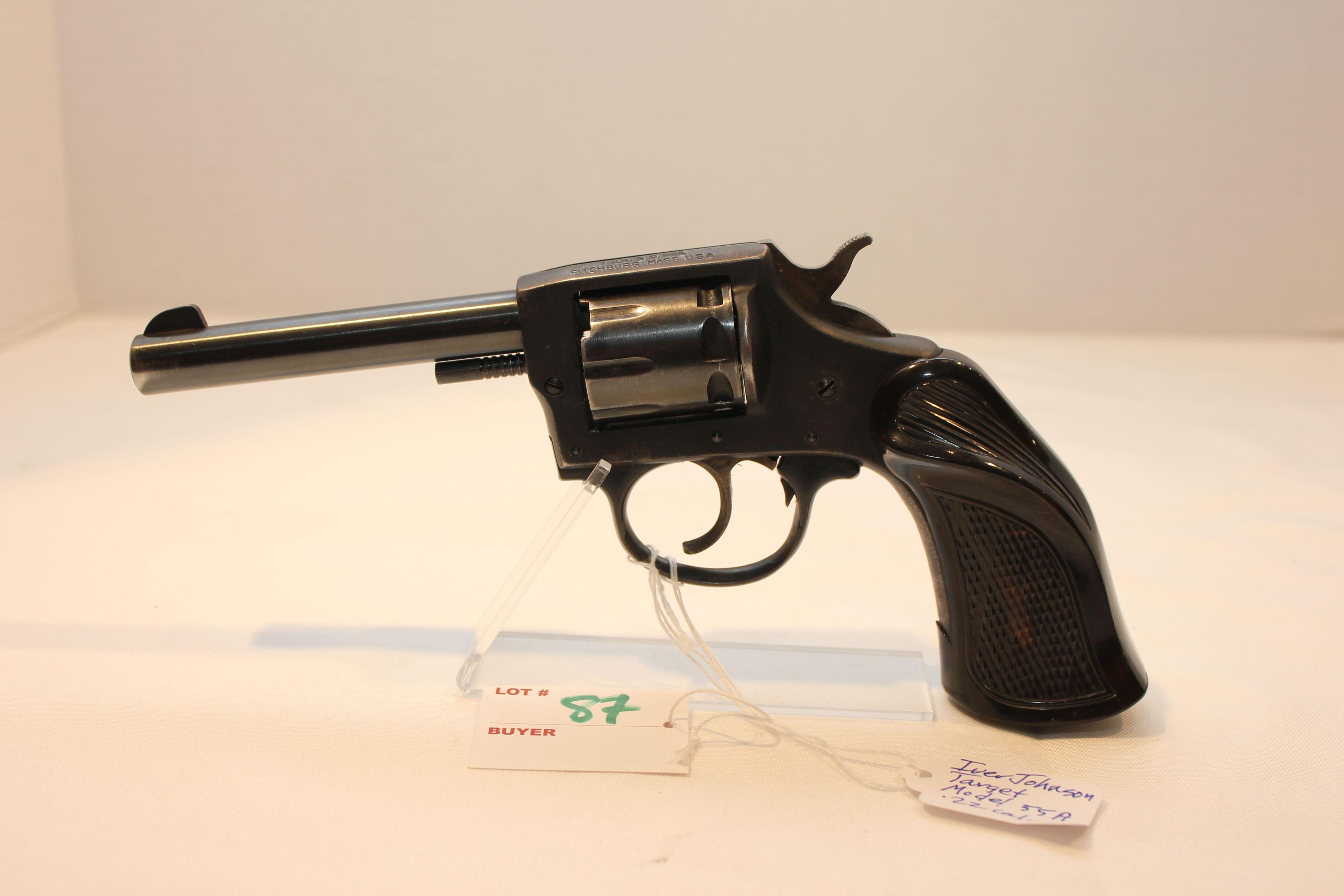 Iver Johnson Model 55A .22 LR Double Action 9-Shot Revolver w/4-1/2" BBL and Bakelite Grips; SN H790