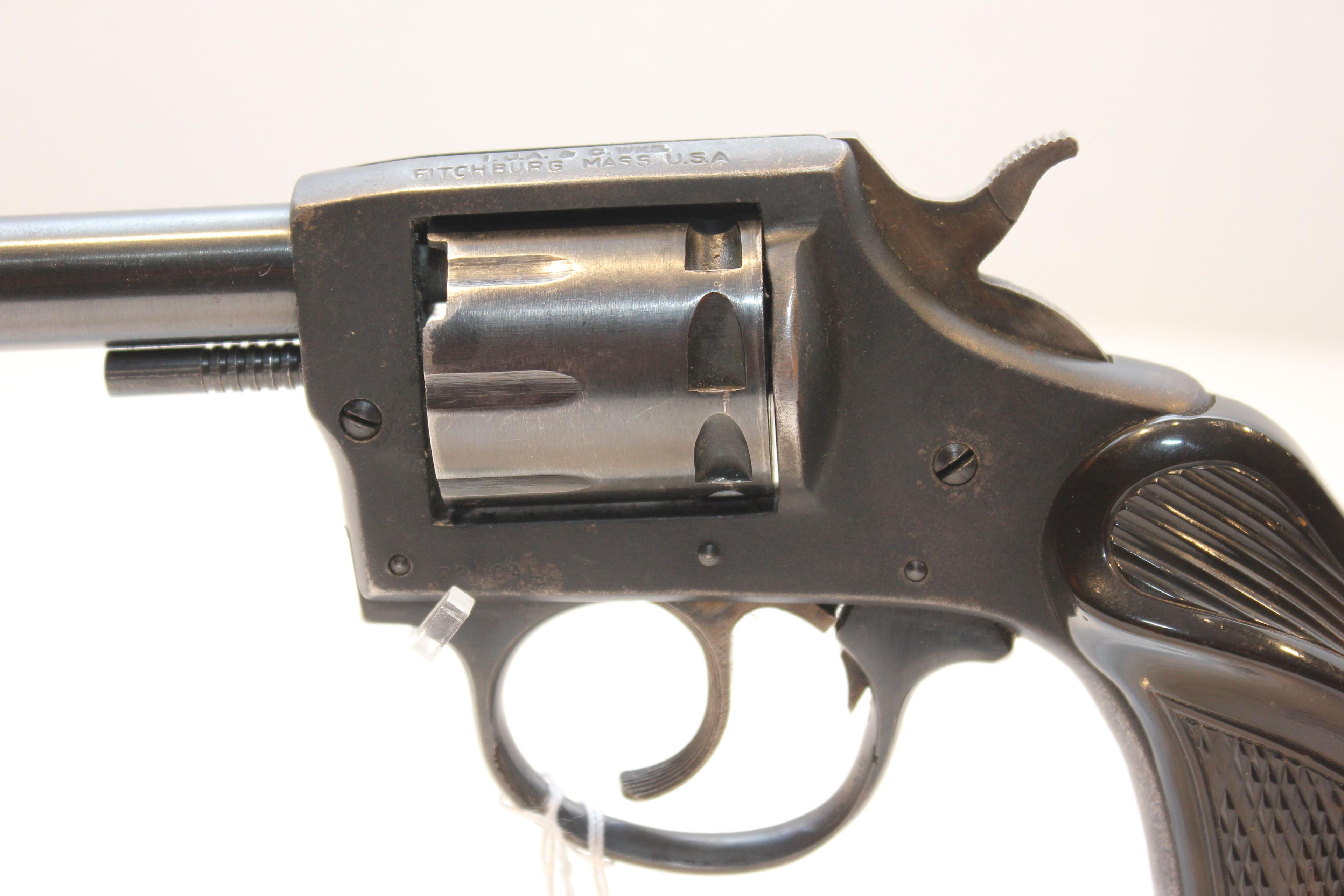 Iver Johnson Model 55A .22 LR Double Action 9-Shot Revolver w/4-1/2" BBL and Bakelite Grips; SN H790