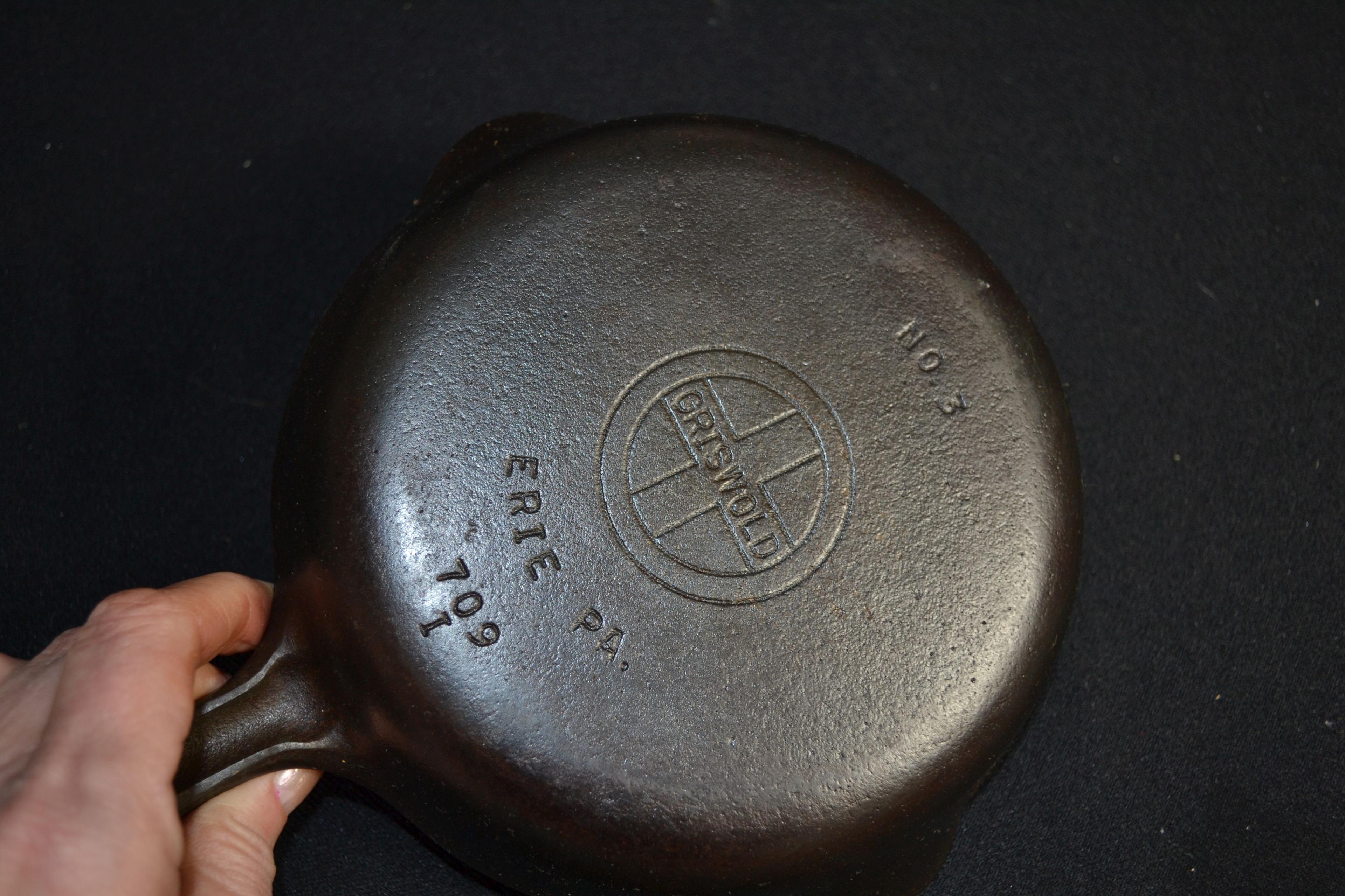 Griswold Small Letter No. 3 Cast Iron Skillet